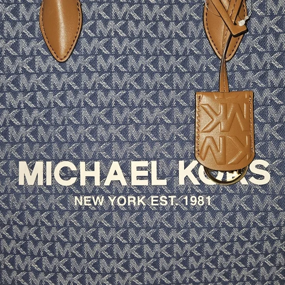 Michael Kors Blue Logo Tote Bag